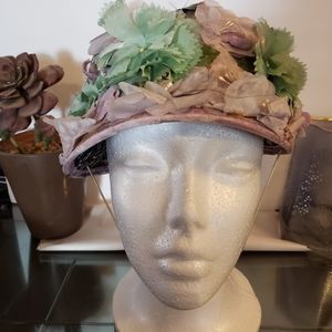 VINTAGE FLOWER HAT